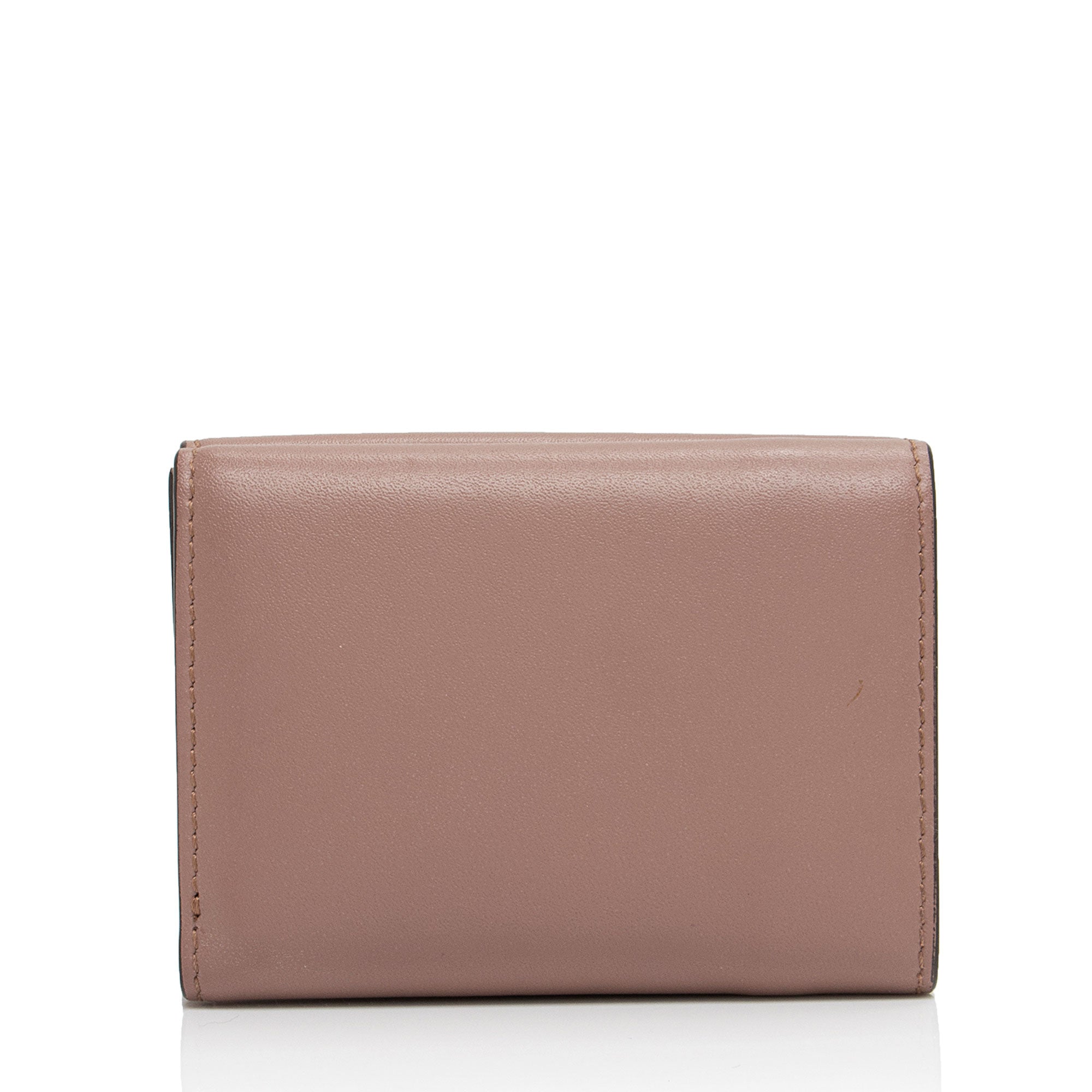 Fendi Studded Calfskin Micro Tri-fold Wallet (SHF-ymbBNz)
