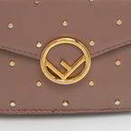 Fendi Studded Calfskin Micro Tri-fold Wallet (SHF-ymbBNz)