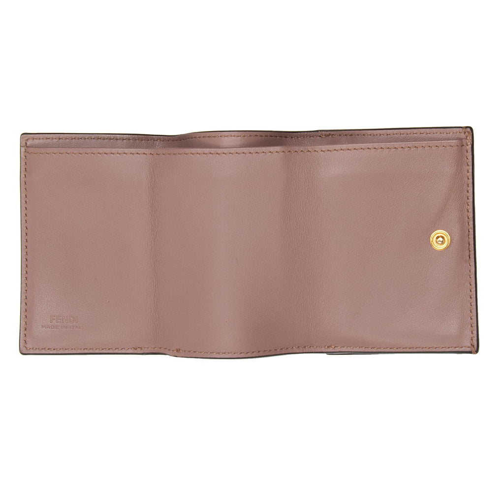 Fendi Studded Calfskin Micro Tri-fold Wallet (SHF-ymbBNz)