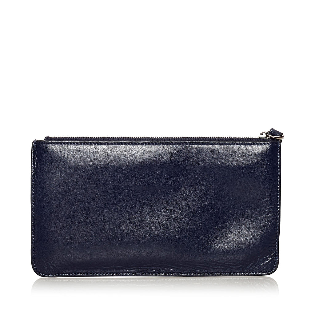 Fendi Studded Flat Leather Pouch (SHG-33758)