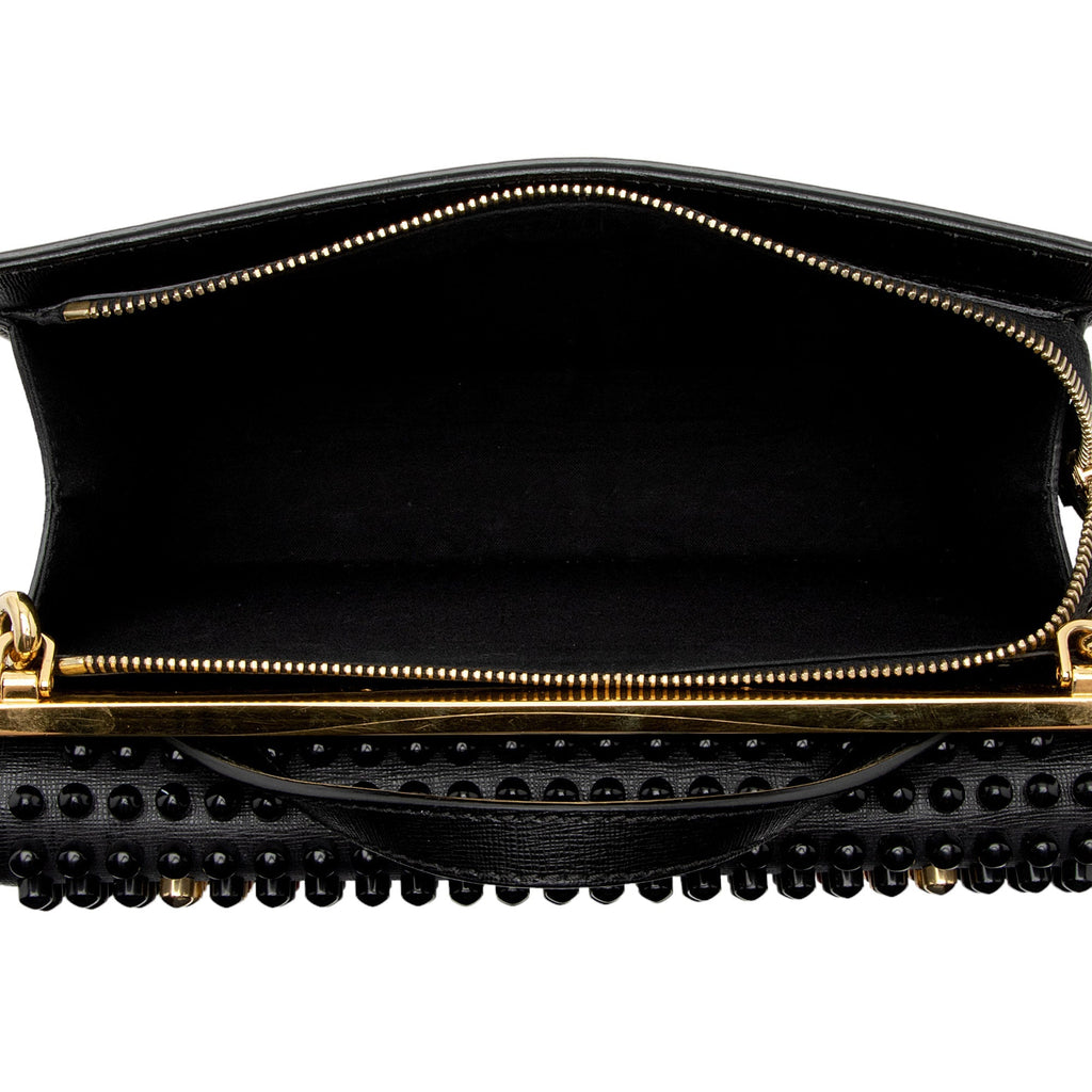 Fendi Studded Vitello Elite Demi Jour Monster Satchel (SHF-eH7Qgz)