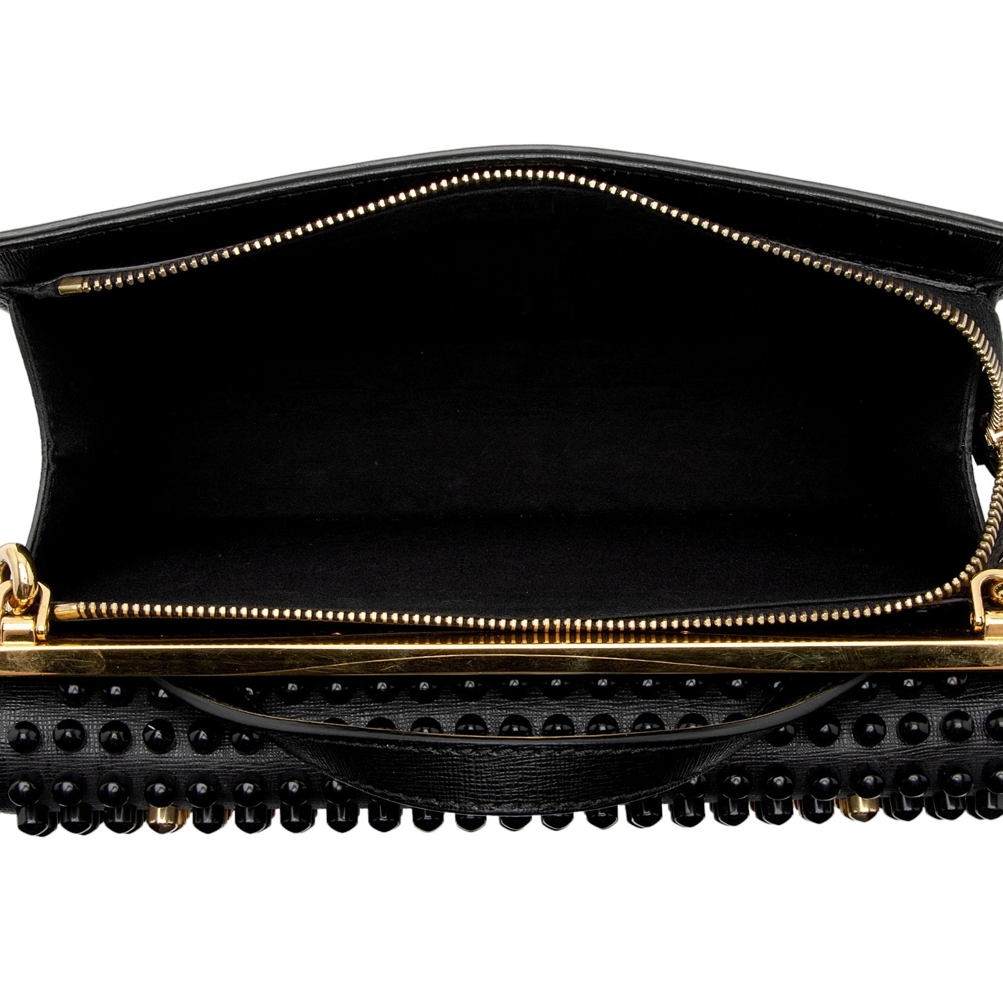 Fendi Studded Vitello Elite Demi Jour Monster Satchel (SHF-eH7Qgz)