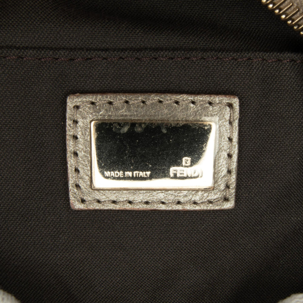 Fendi Studded Zucchino Boston Bag (SHG-q9Lttm)