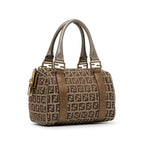 Fendi Studded Zucchino Boston Bag (SHG-q9Lttm)