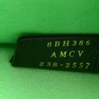 Fendi Sunshine Medium Plexi FF Embossed Leather Tote Edamame Green