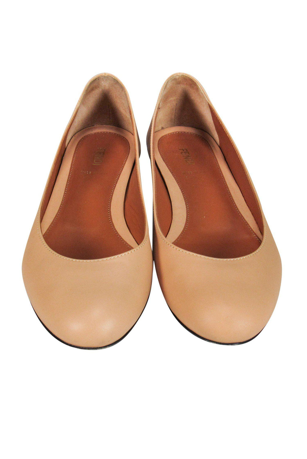 Fendi - Tan Leather Flats Sz 10