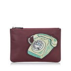 Fendi Telephone Leather Clutch (SHG-xvNet2)