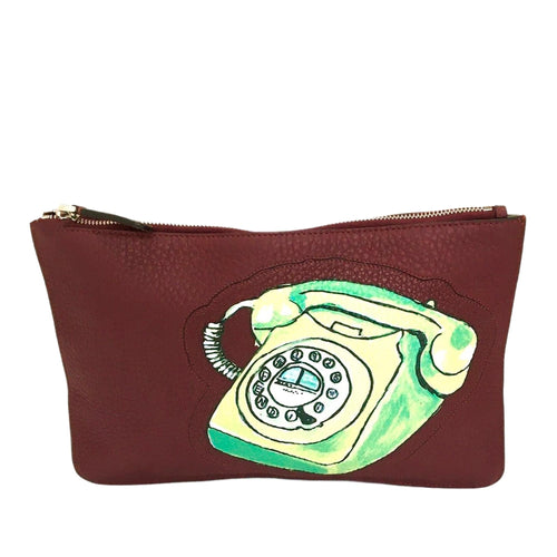 Fendi Telephone Leather Clutch (SHG-yilHZT)