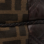 Fendi Tortuga Leather Zucca Spy Baby Satchel (SHF-FazHBh)