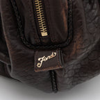 Fendi Tortuga Leather Zucca Spy Baby Satchel (SHF-FazHBh)