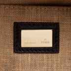Fendi Tortuga Leather Zucca Spy Baby Satchel (SHF-FazHBh)