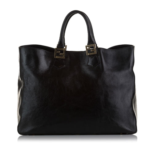 Fendi Twins Leather Tote Bag (SHG-5TD57t)