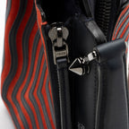 Fendi Quilted Leather Two Tone Dotcom Small Top Handle (SHF-Oq57lo)