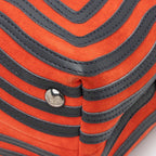 Fendi Quilted Leather Two Tone Dotcom Small Top Handle (SHF-Oq57lo)