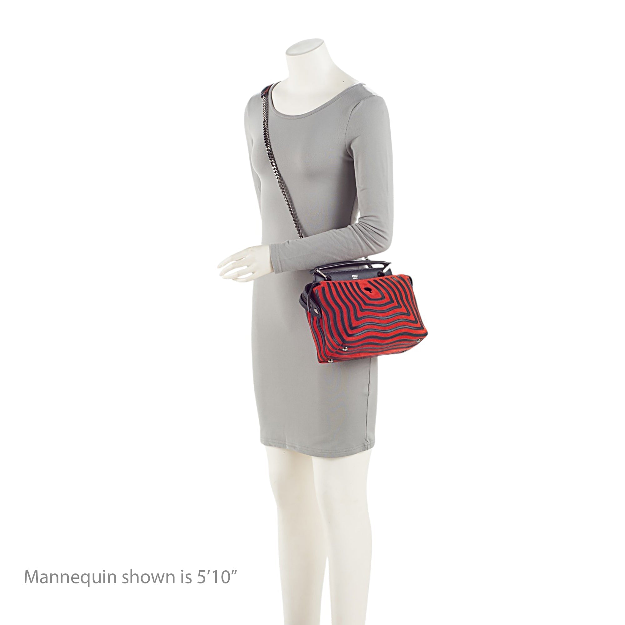 Fendi Quilted Leather Two Tone Dotcom Small Top Handle (SHF-Oq57lo)