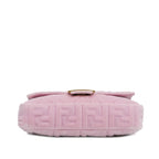 Fendi Velvet Zucca Embossed Baguette Satchel (SHG-eV17vo)