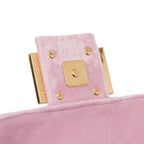 Fendi Velvet Zucca Embossed Baguette Satchel (SHG-eV17vo)