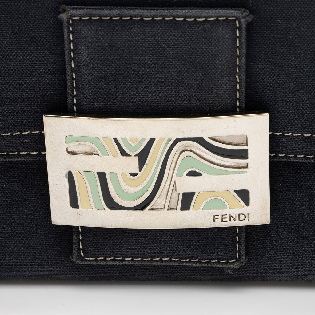 Fendi Vintage Denim Continental Wallet (SHF-2XXWBh)