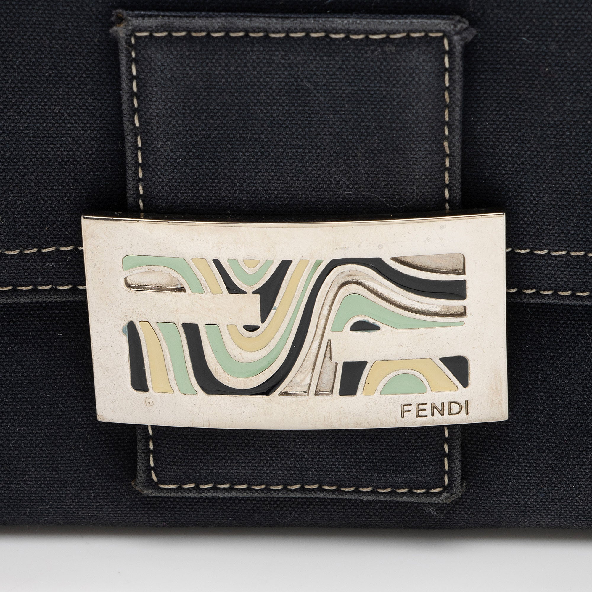 Fendi Vintage Denim Continental Wallet (SHF-2XXWBh)