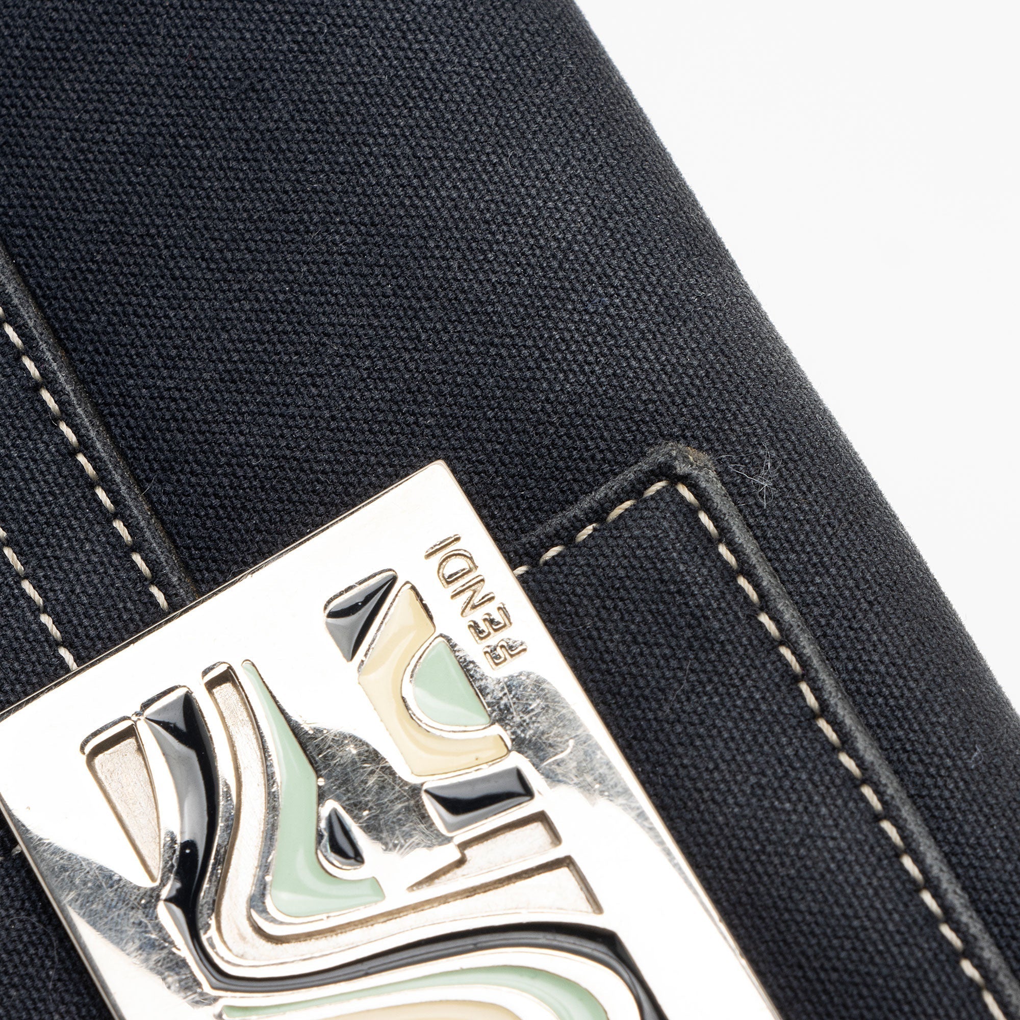 Fendi Vintage Denim Continental Wallet (SHF-2XXWBh)