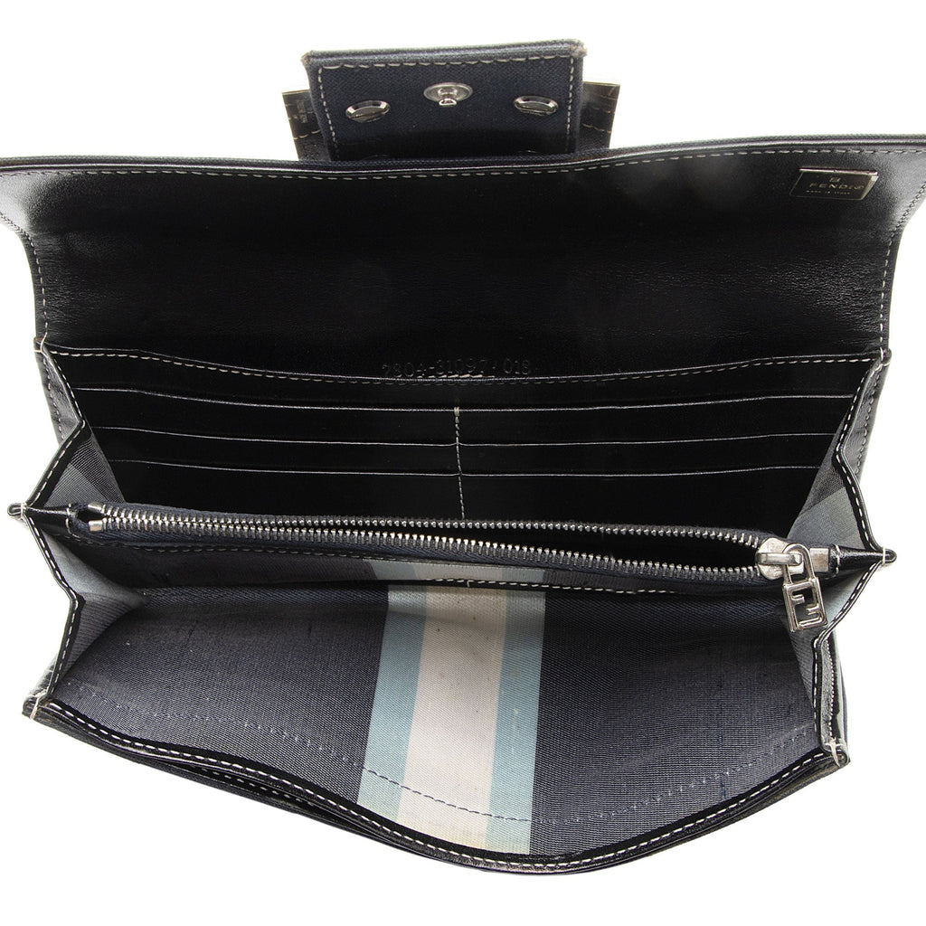 Fendi Vintage Denim Continental Wallet (SHF-2XXWBh)