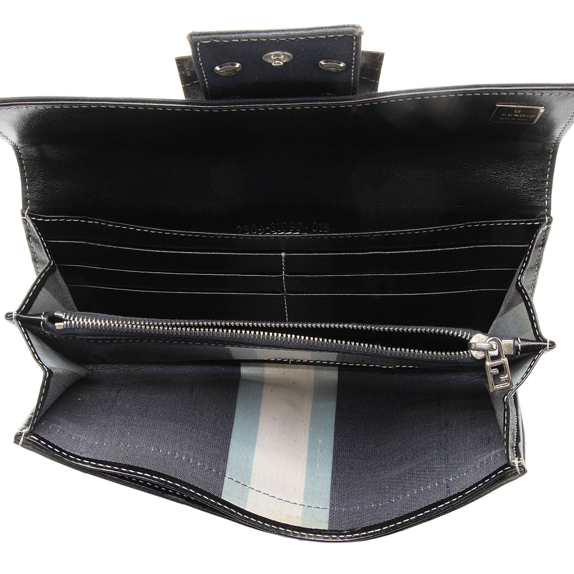 Fendi Vintage Denim Continental Wallet (SHF-2XXWBh)
