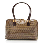 Fendi Vintage FF Zucchino Vinyl Satchel (SHF-HhsVCQ)