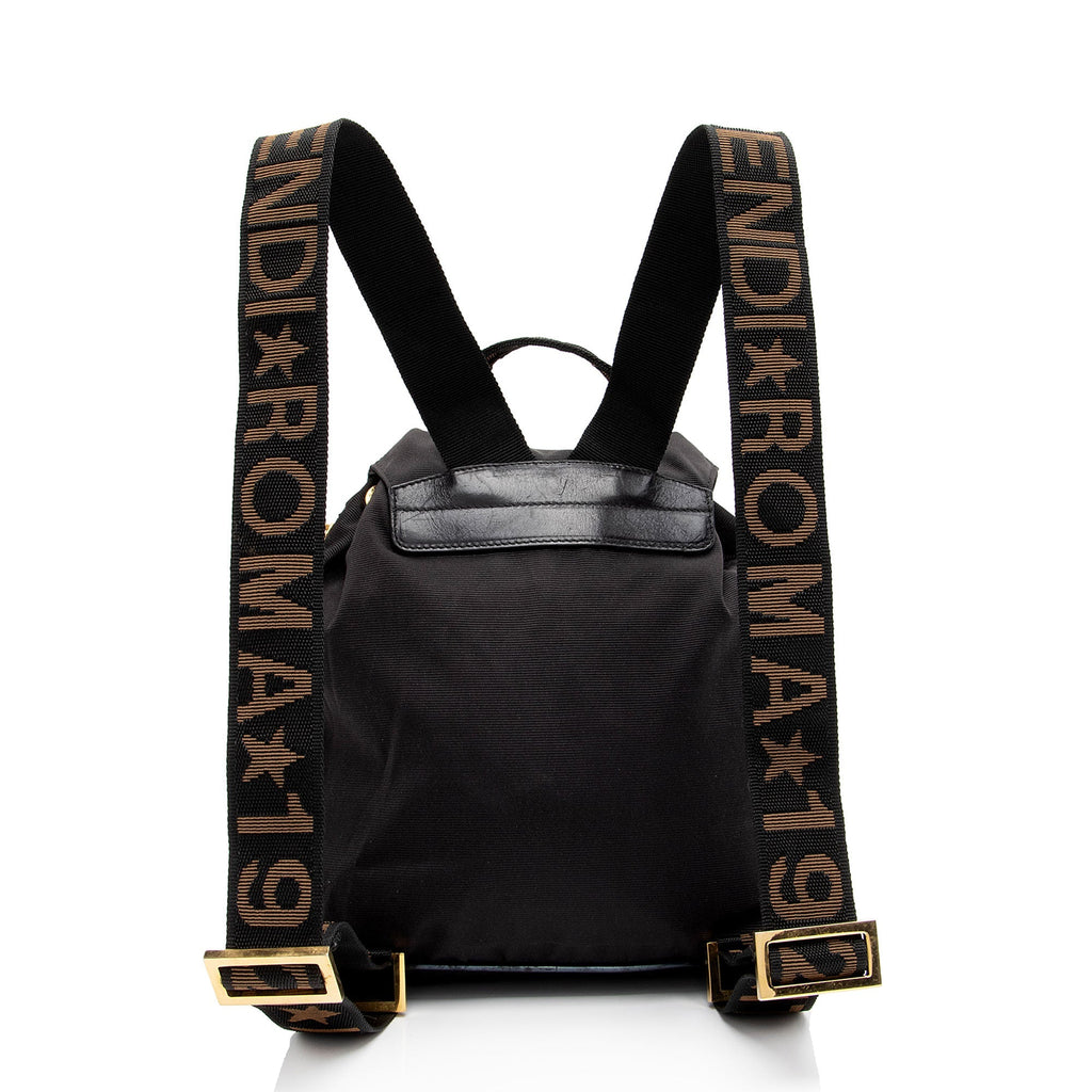 Fendi Vintage Nylon 1925 Drawstring Backpack (SHF-OaDaxr)