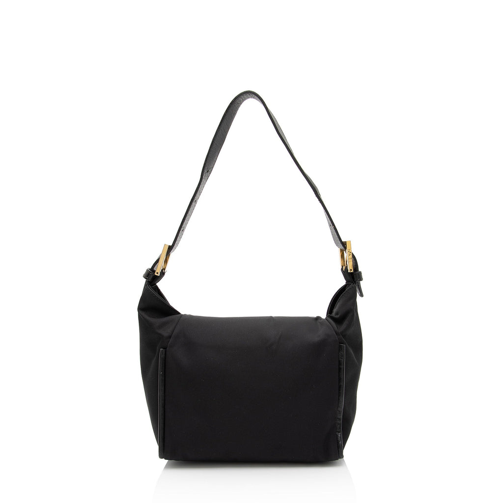 Fendi Vintage Nylon FF Small Flap Bag (SHF-SS6oIw)
