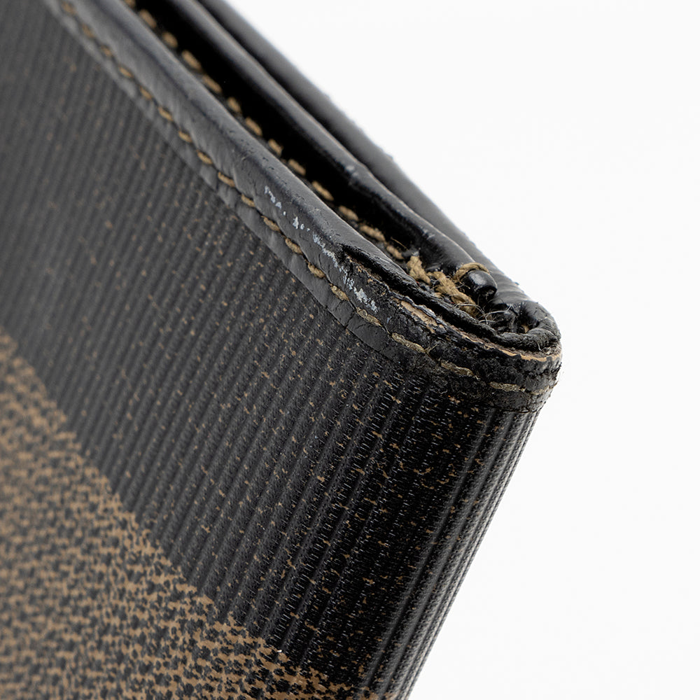 Fendi Vintage Penquin Canvas Flap Wallet (SHF-17235)