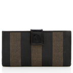 Fendi Vintage Penquin Canvas Flap Wallet (SHF-17235)