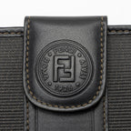 Fendi Vintage Penquin Canvas Flap Wallet (SHF-QiQsoi)