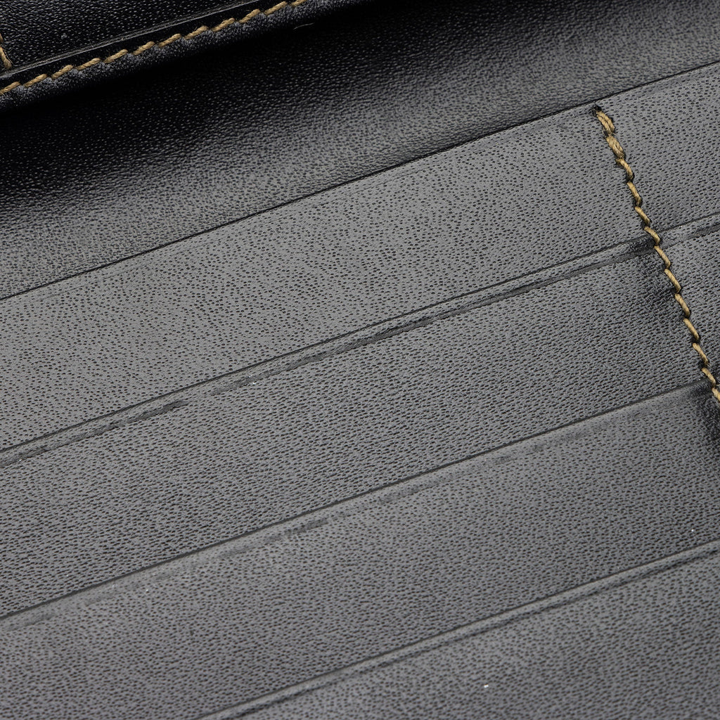 Fendi Vintage Penquin Canvas Flap Wallet (SHF-QiQsoi)