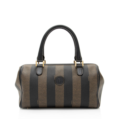 Fendi Vintage Pequin Satchel (SHF-p2iSKx)