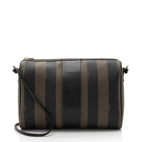 Fendi Vintage Pequin Shoulder Bag (SHF-Xlz5Fc)