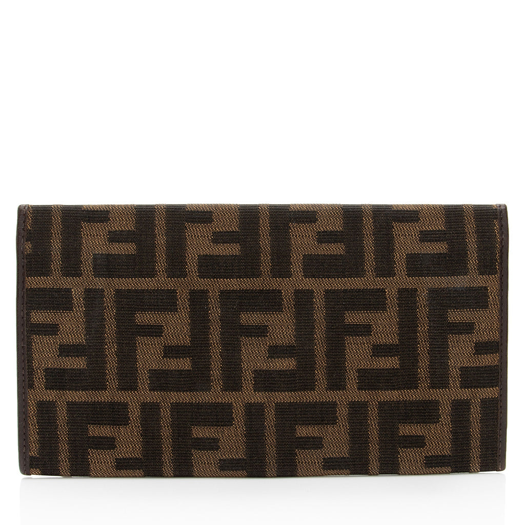 Fendi Vintage Zucca Long Wallet (SHF-4wpuJV)