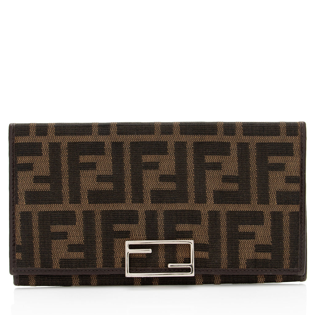 Fendi Vintage Zucca Long Wallet (SHF-4wpuJV)