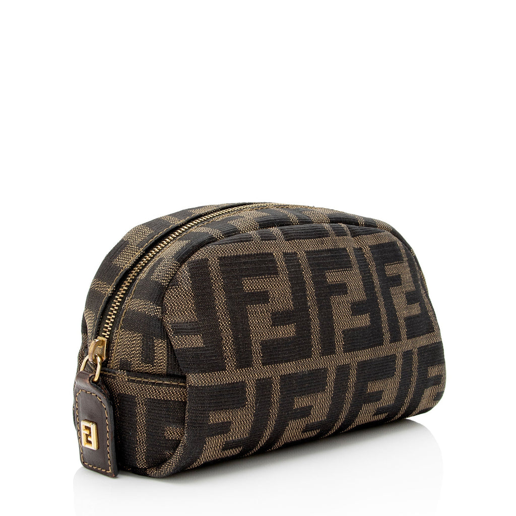Fendi Vintage Zucca Small Cosmetic Bag (SHF-0emZkm)