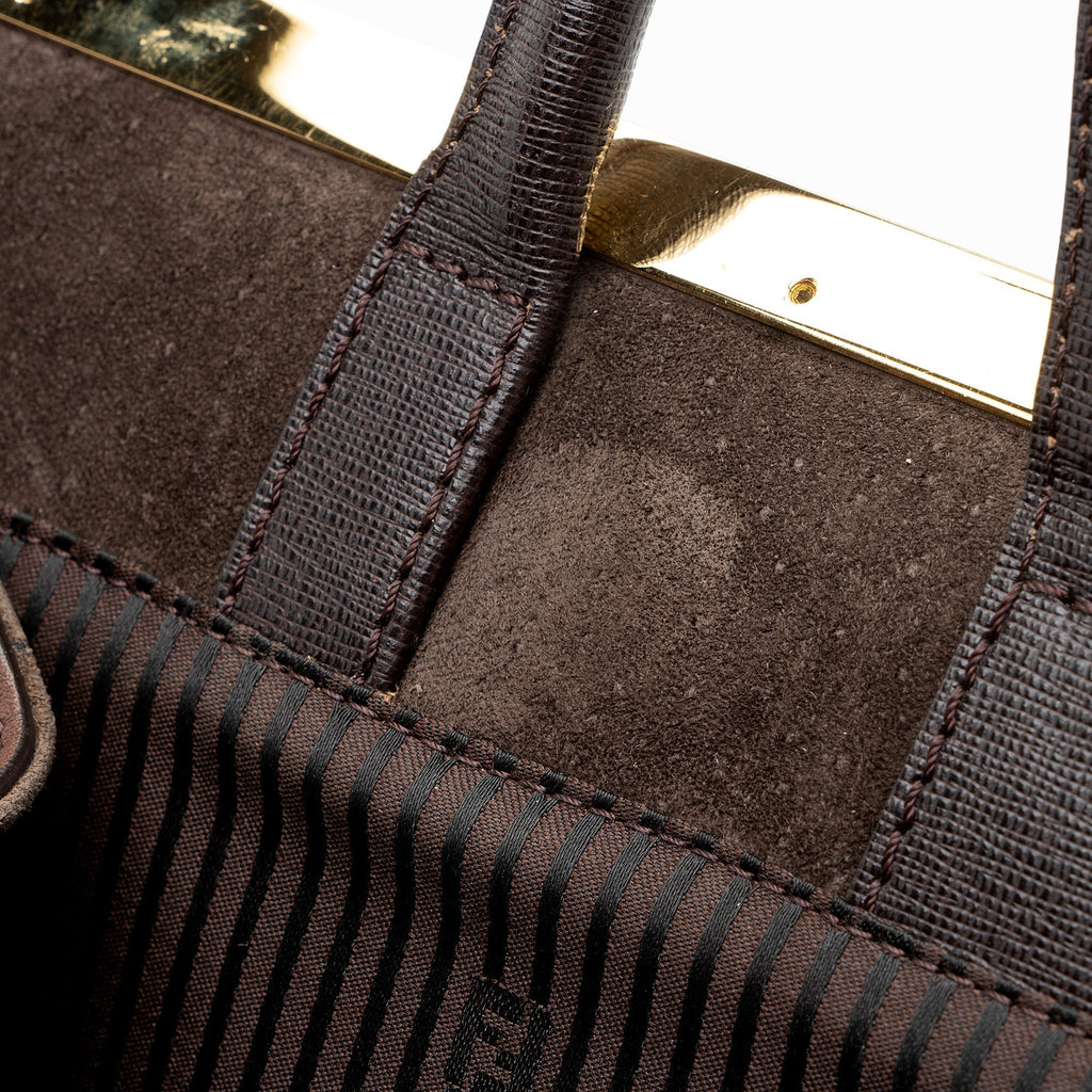 Fendi Vitello Calfskin 2Jours Elite Large Tote (SHF-22596)
