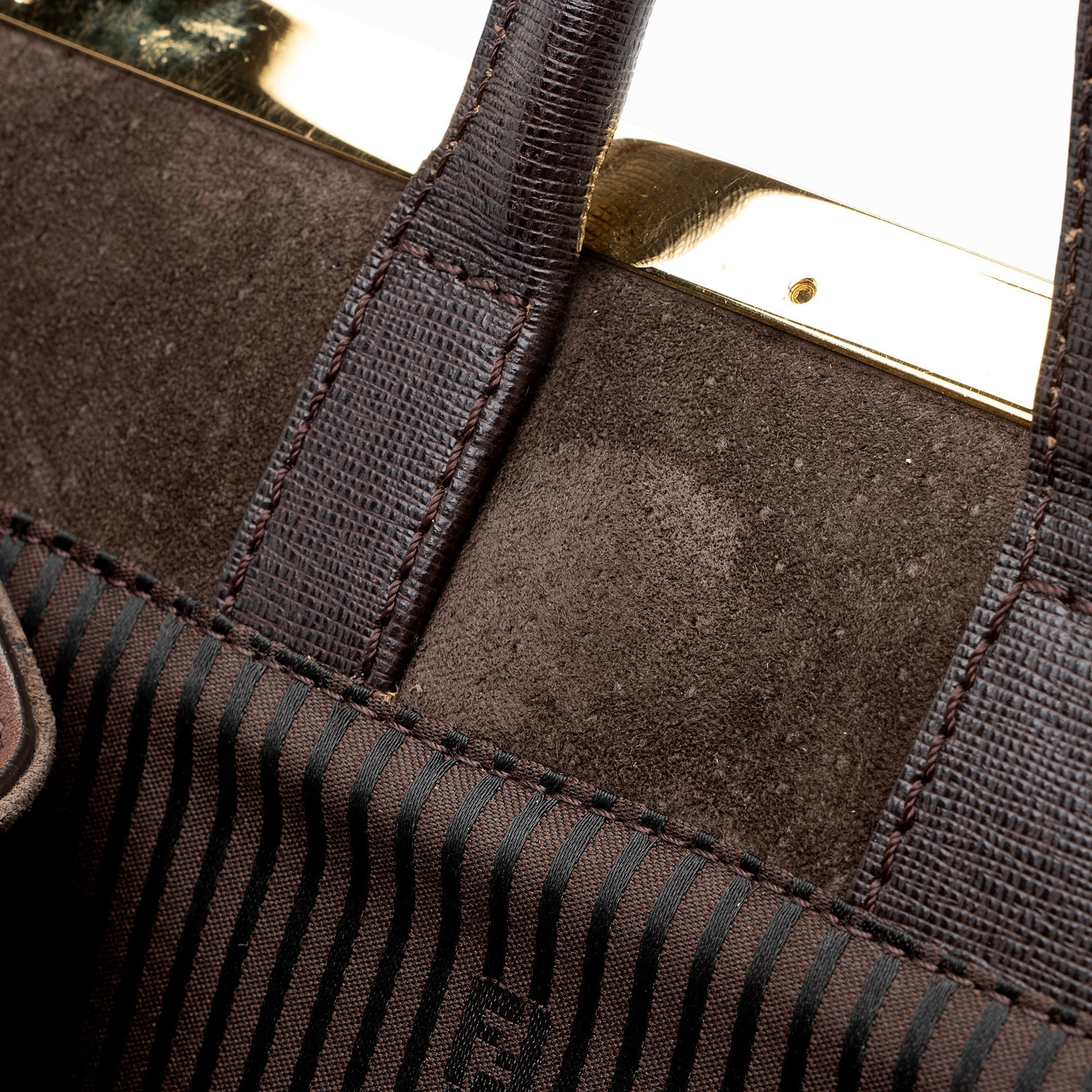 Fendi Vitello Calfskin 2Jours Elite Large Tote (SHF-22596)