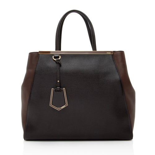 Fendi Vitello Calfskin 2Jours Elite Large Tote (SHF-22596)