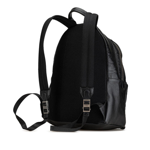 Fendi Vitello Grace Zucca Embossed Leather Backpack