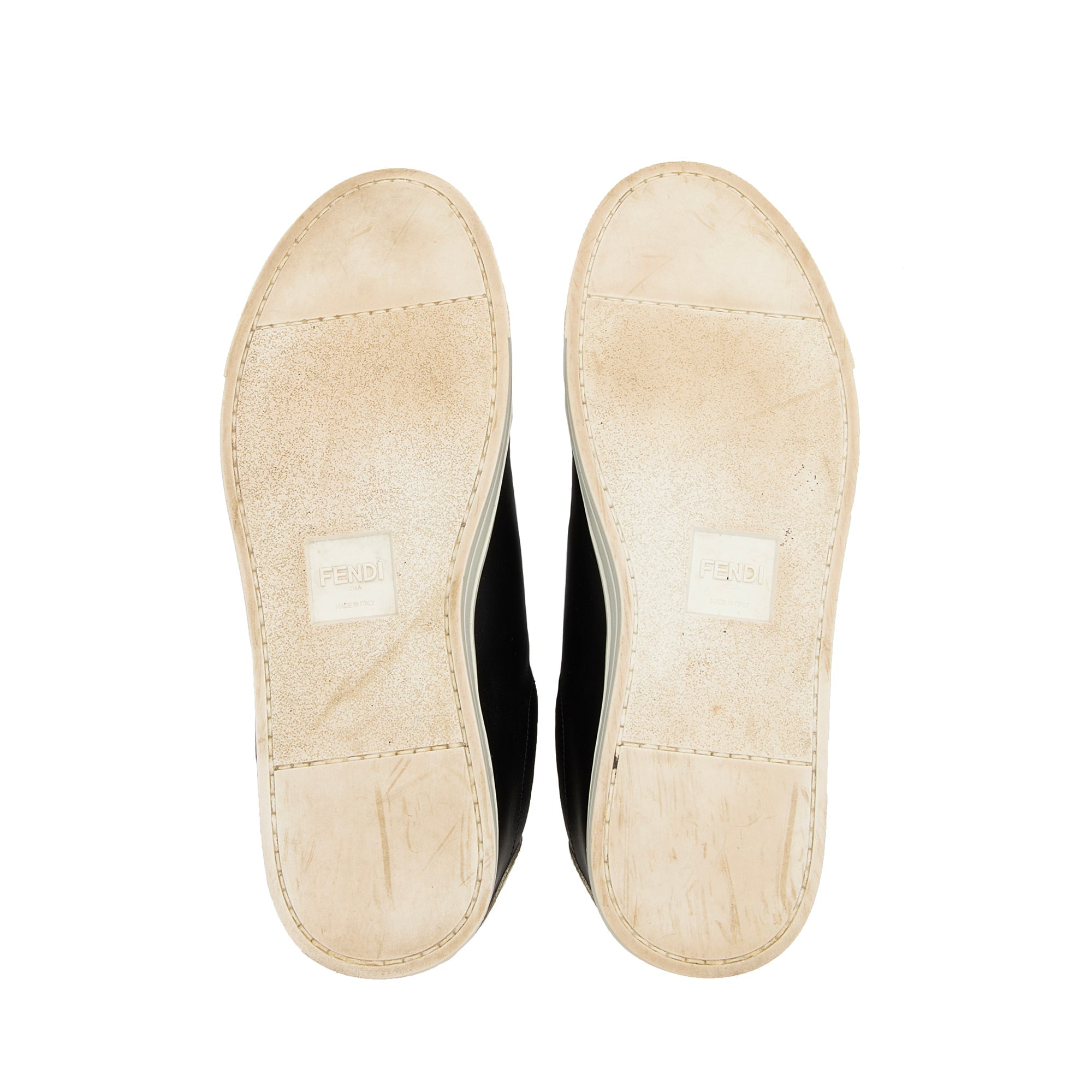 Fendi Vitello Lurex Rockoclick Slip-On Sneakers - Size 9.5 / 39.5 (SHF-23704)