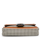 Fendi Woven Leather Chain Baguette Satchel (SHG-DfXa2v)