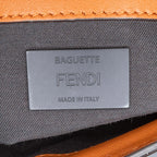 Fendi Woven Leather Chain Baguette Satchel (SHG-DfXa2v)