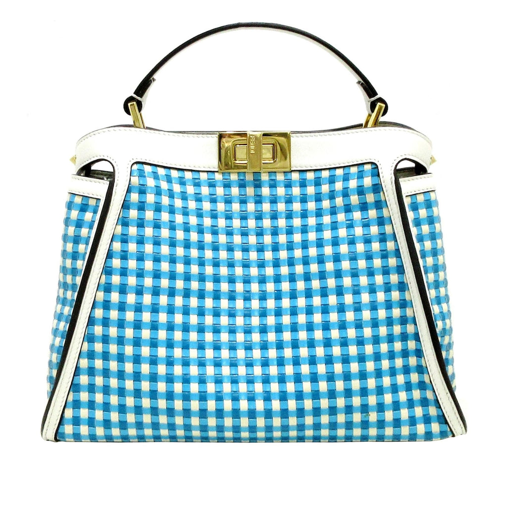 Fendi Woven Peekaboo Satchel (SHG-uY7B6k)
