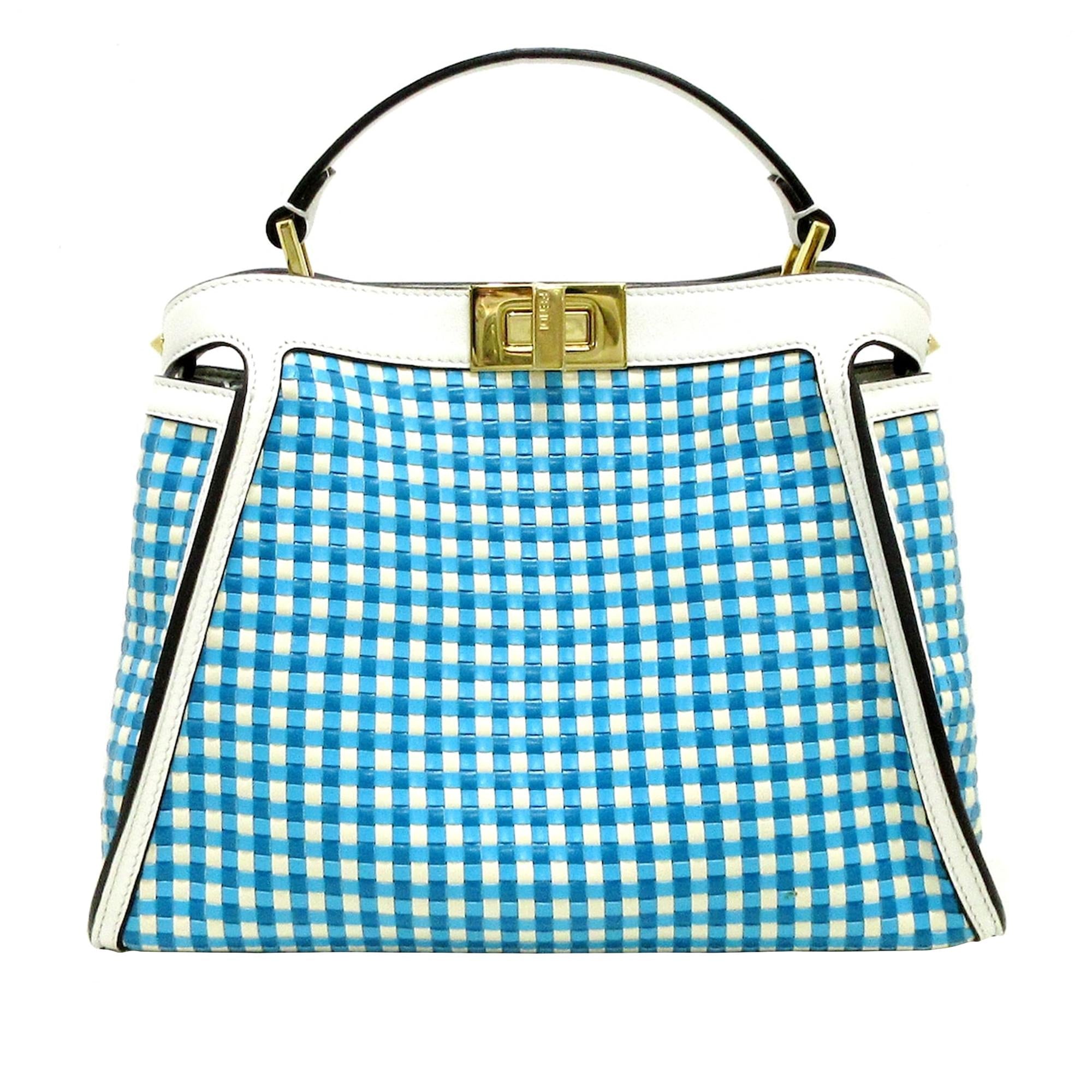 Fendi Woven Peekaboo Satchel (SHG-uY7B6k)