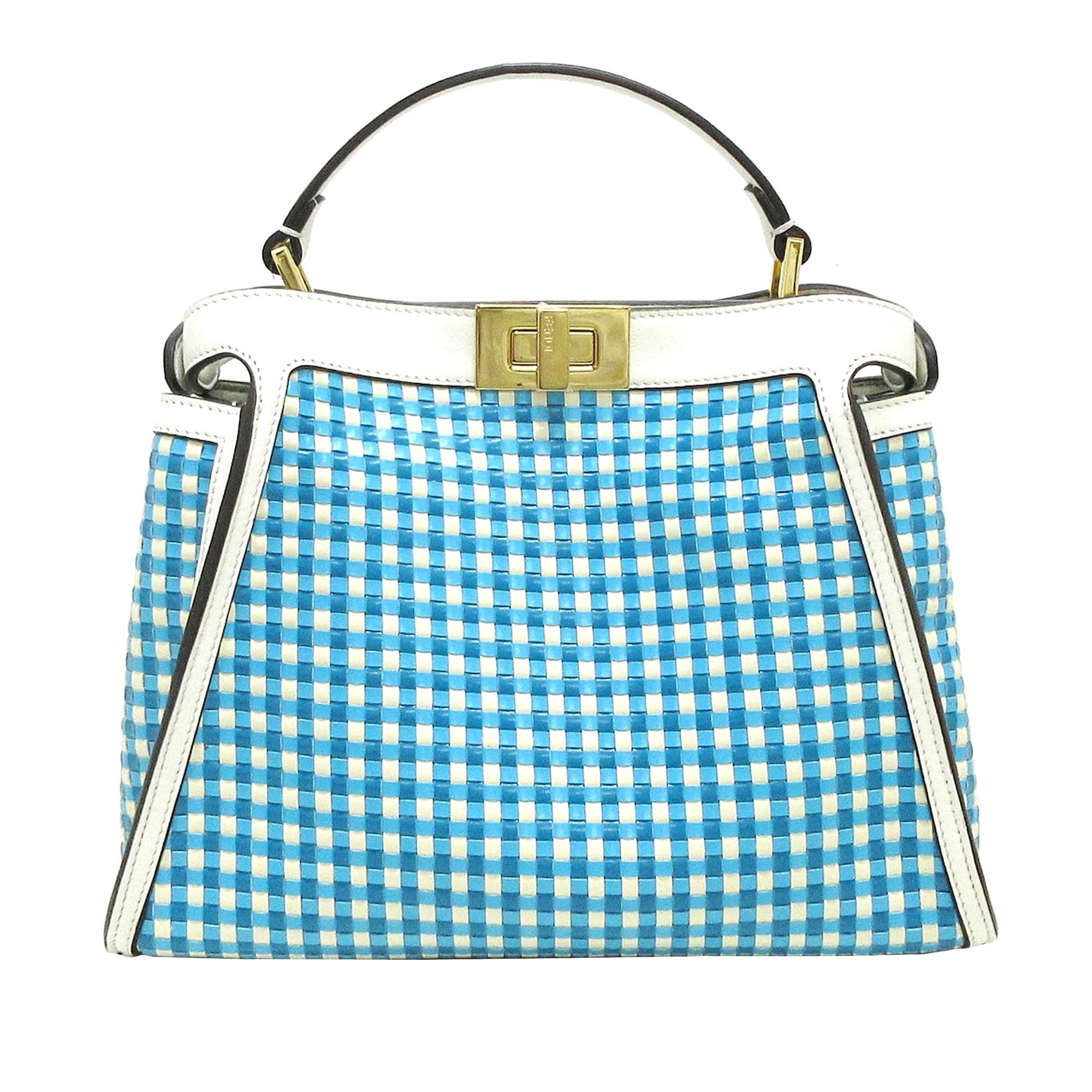 Fendi Woven Peekaboo Satchel (SHG-uY7B6k)