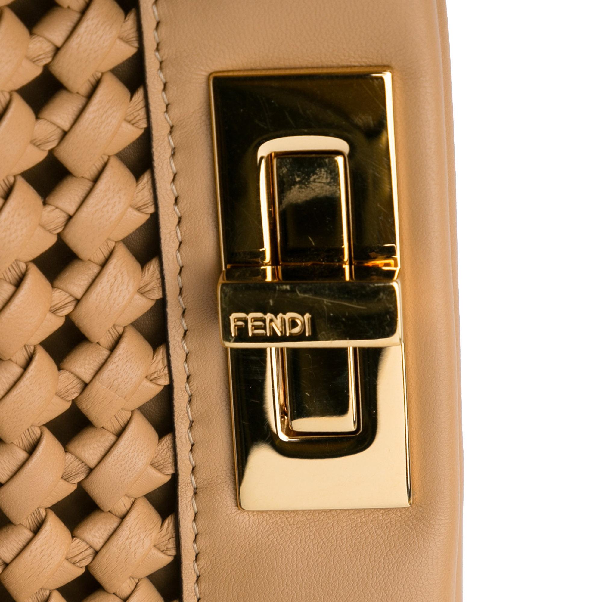 Fendi Woven Peekaboo Satchel (SHG-7Fz4ti)