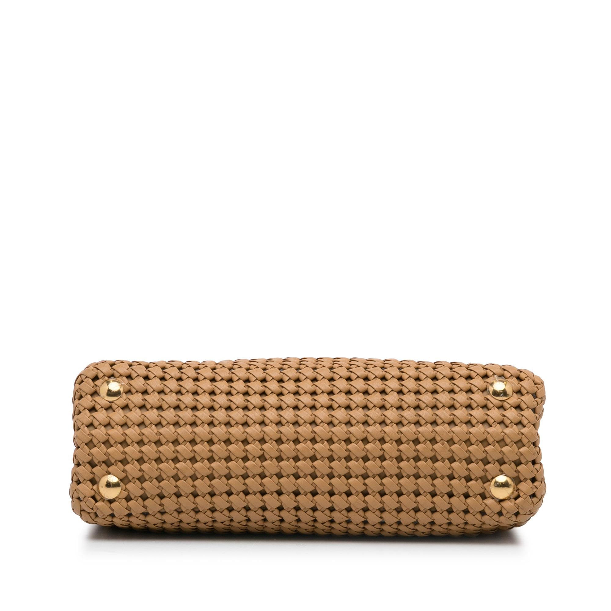 Fendi Woven Peekaboo Satchel (SHG-7Fz4ti)